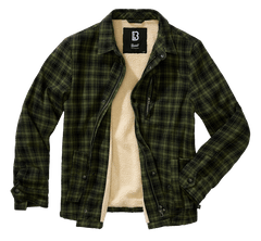 Brandit Classic Sherpa kabát, olívazöld-fekete
