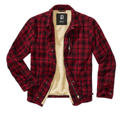 Brandit Classic Sherpa kabát, fekete-piros