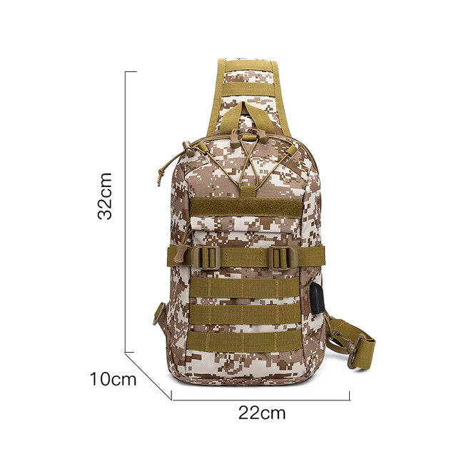 DRAGOWA TACTICAL Oscar egyvállas hátizsák, khaki