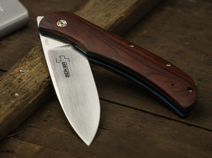 BÖKER® Exskelibur I zsebkés 8,9 cm, Cocobolo fa, titán