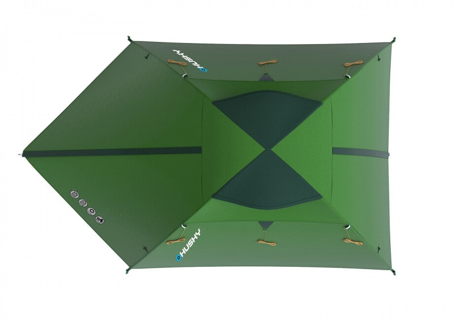 Husky Beast 3 extrém sátor 3 személyre, dark green