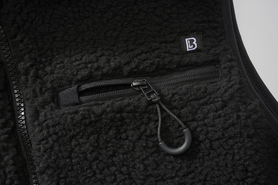 Brandit Teddyfleece polár mellény, fekete
