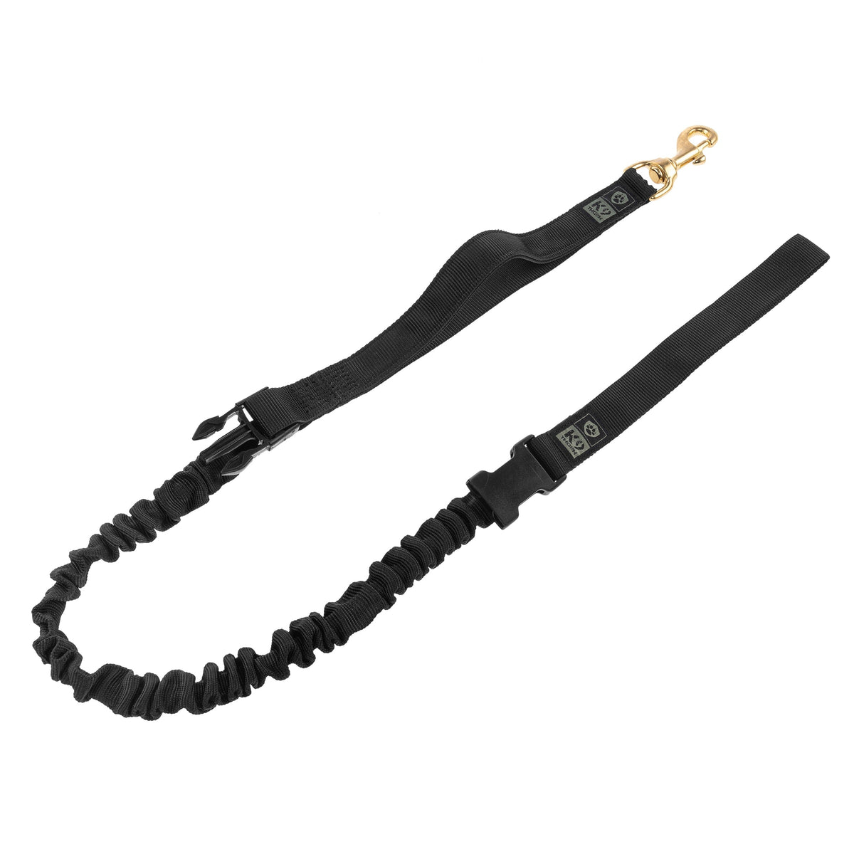 K9 Thorn póráz hangtompítóval, fekete, 272 cm