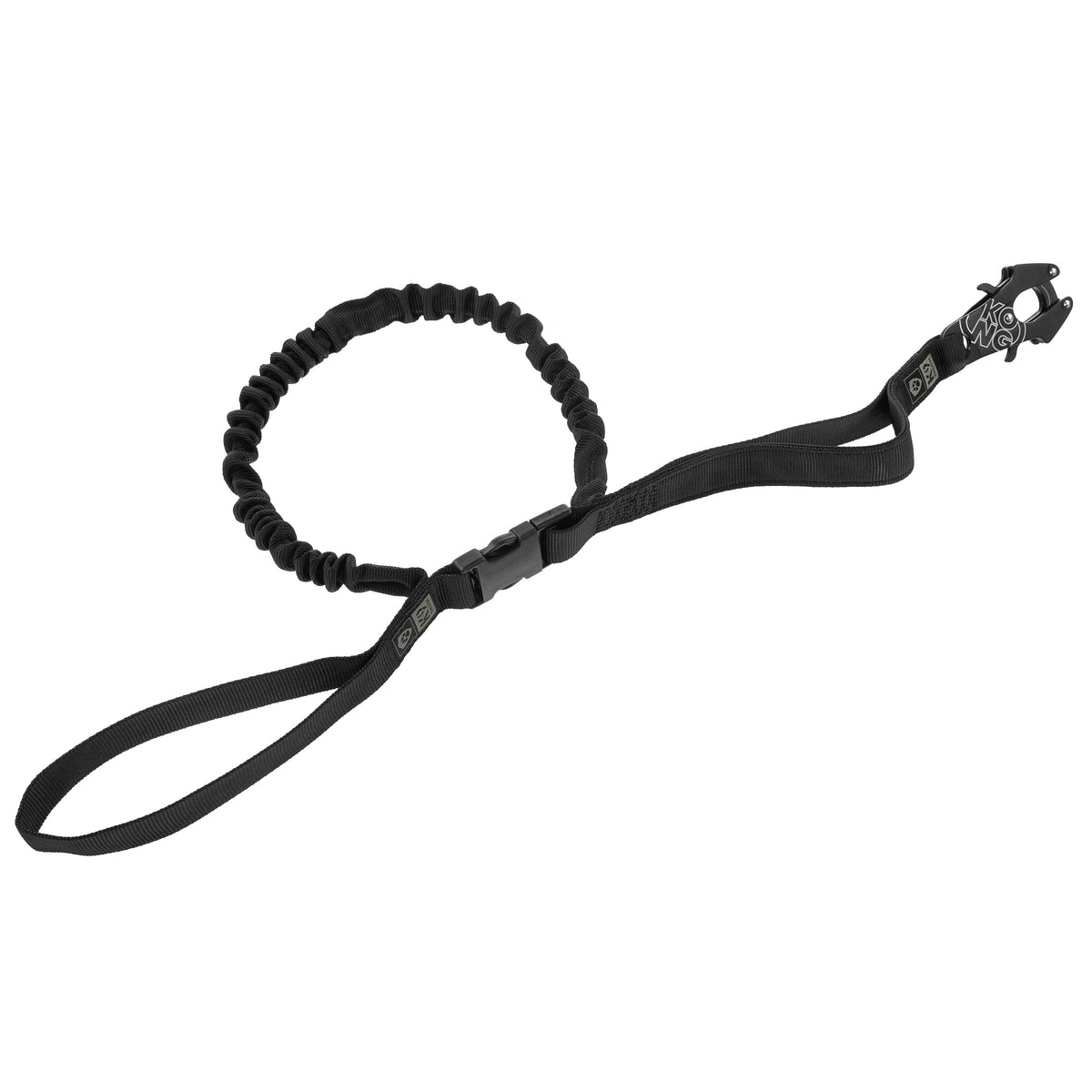 K9 Thorn Kong Frog póráz hangtompítóval, fekete, 272 cm