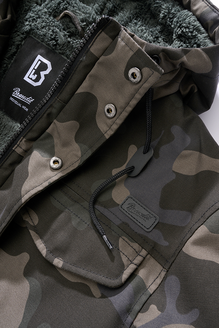 Brandit Marsh Lake teddyparka, darkcamo