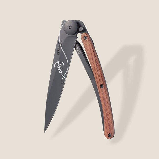 Deejo Ocean összecsukható kés black coralwood Anchor"