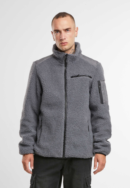 Brandit Ramble férfi polár kabát Teddyfleece, antracit