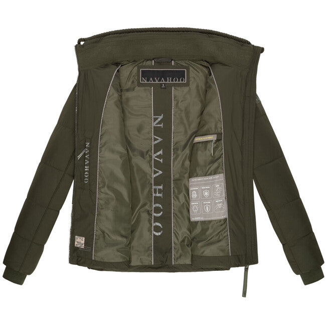 Navahoo Liebesfee női téli kabát, dark olive