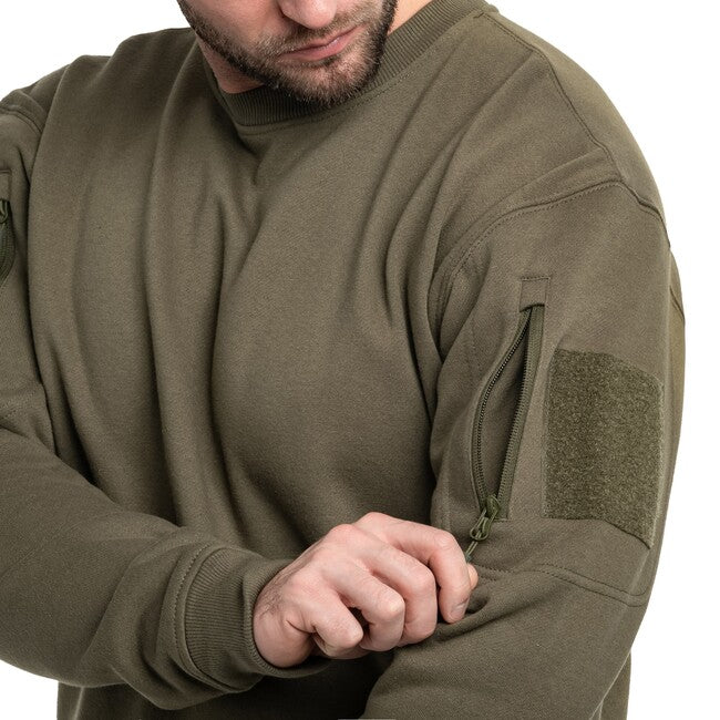 Mil-Tec Tactical pulóver kerek nyakkivágással, ranger green