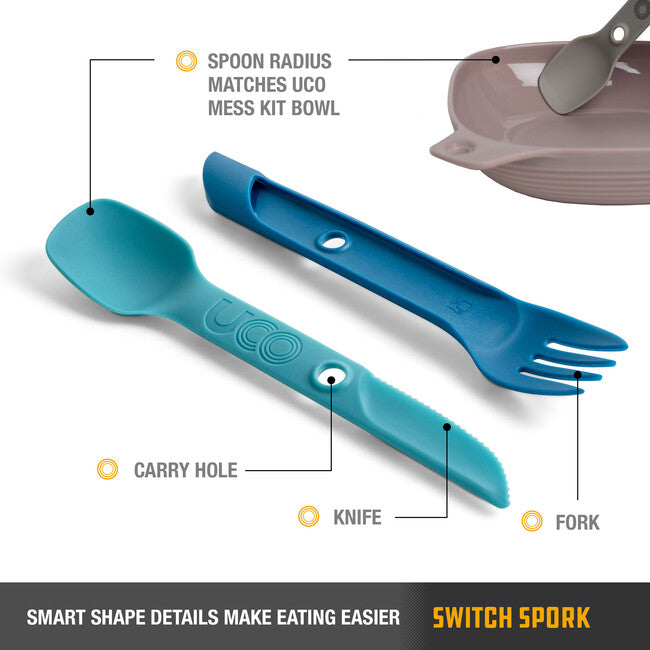UCO Switch klasszikus Spork evőeszköz készlet, kék