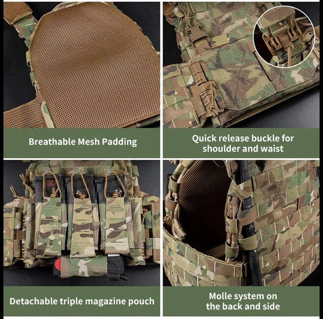 DRAGOWA Tactical Raven taktikai mellény, olívazöld