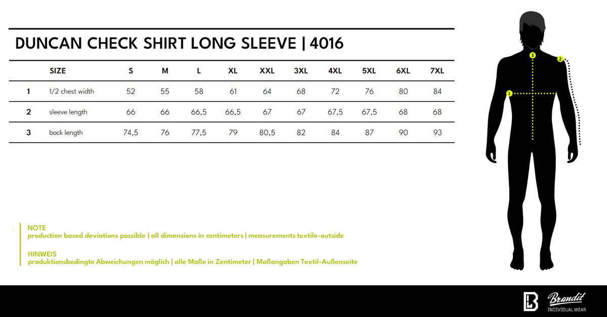 Veľkostná tabuľka Duncan Check Shirt Long Sleeve
