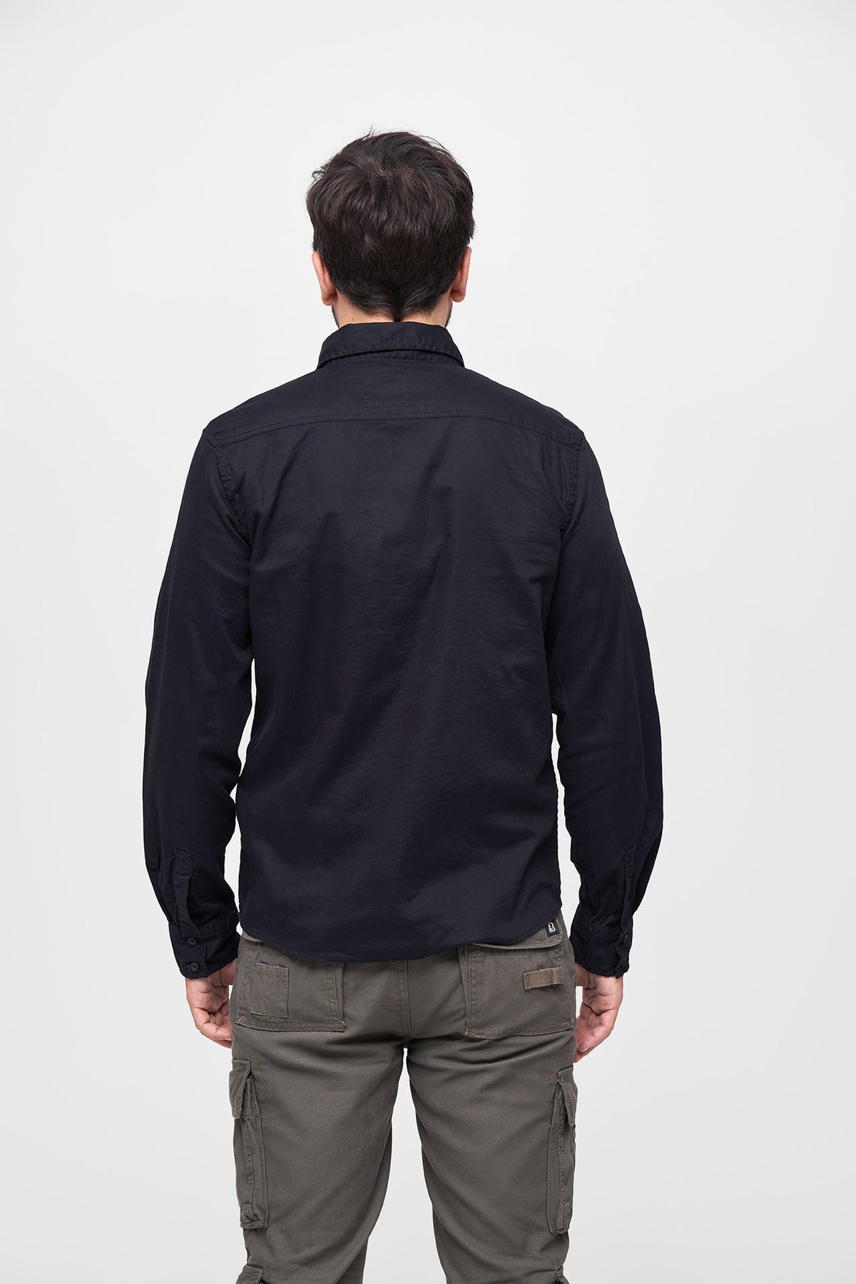 Brandit Flanellshirt košeľa, čierna