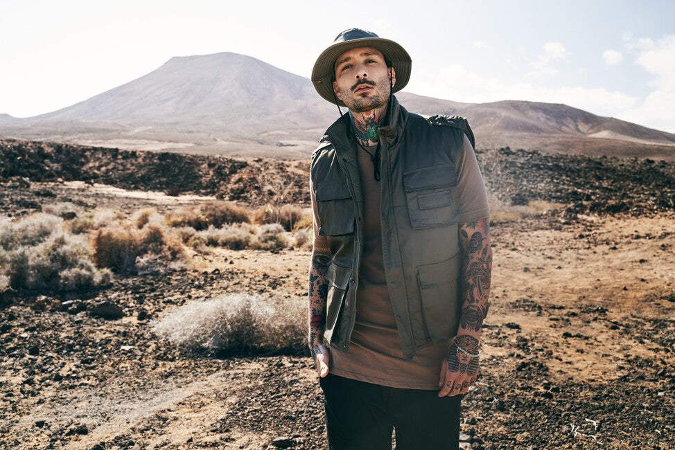 Brandit Ranger bélelt mellény, Flecktarn
