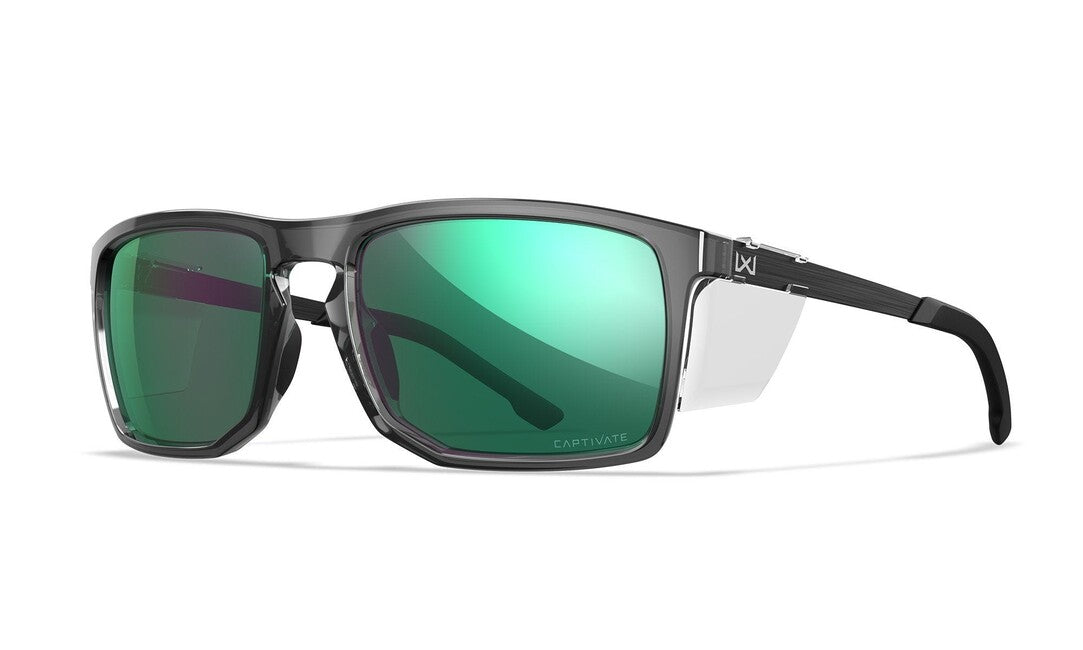 Wiley X Axe napszemüveg Captivate Polarized Green Mirror/ Gloss Crystal Grey