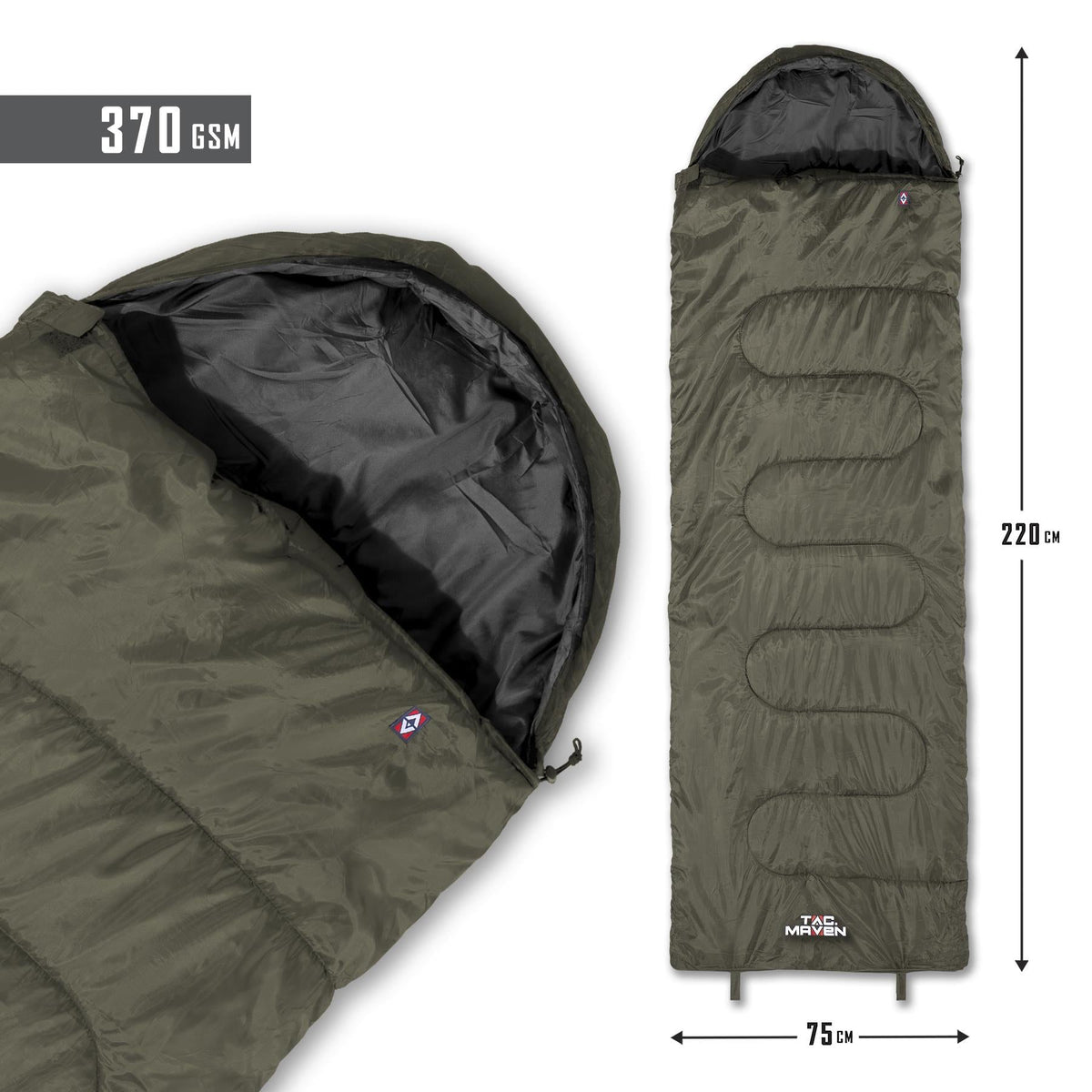 Pentagon Major hálózsák 0°C/+10°C, olívazöld