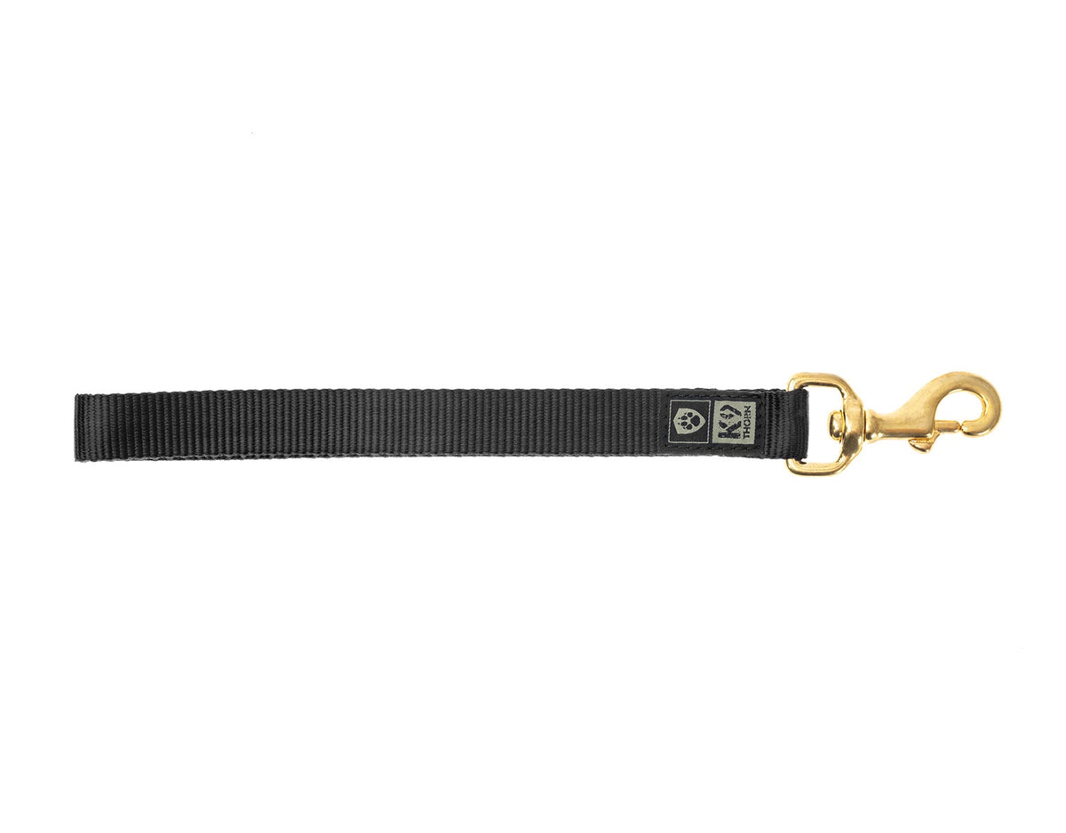 K9 Thorn rövid póráz, fekete, 30 cm