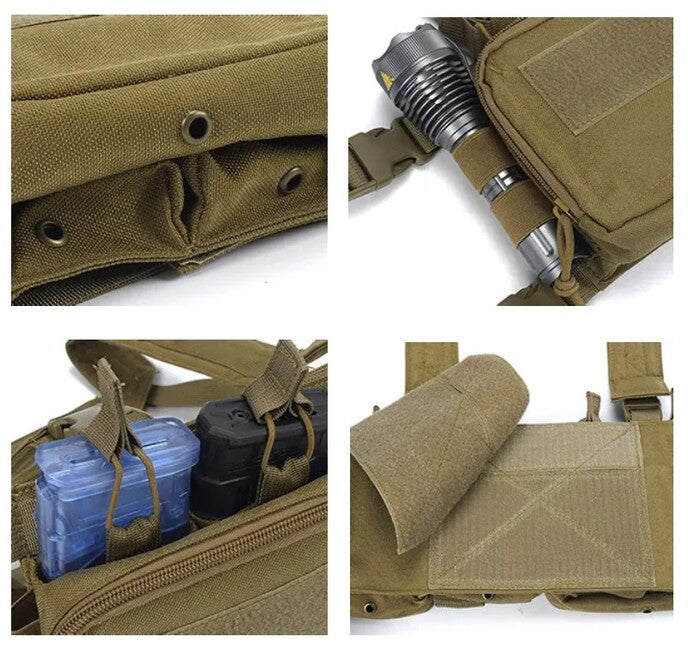 DRAGOWA Recon taktikai mellkasi hordozó Tactical, coyote