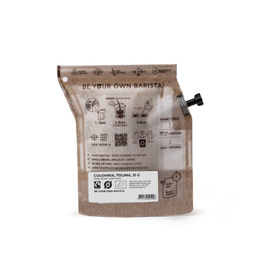 The Brew Company instant kávé Kolumbia bio, 22 g tasak