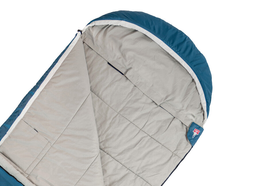 Grüezi-Bag Cotton Comfort Grueezi hálózsák, mély tengeri kék, jobbos