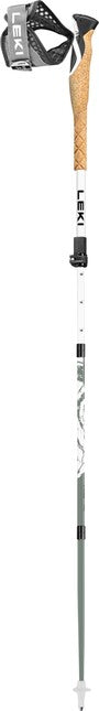 LEKI Cross Trail FX Superlite túrabot, fehér-envy zöld-fekete, 110 - 130 cm