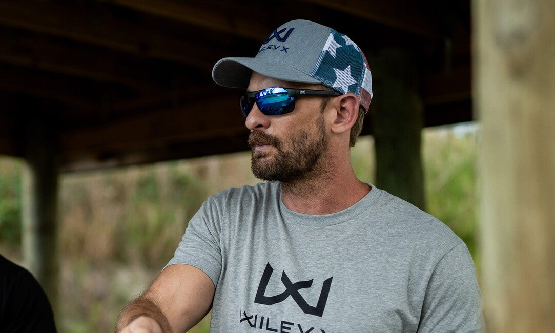 Wiley X Prime napszemüveg Captivate Polarized blue mirror, gloss crystal grey