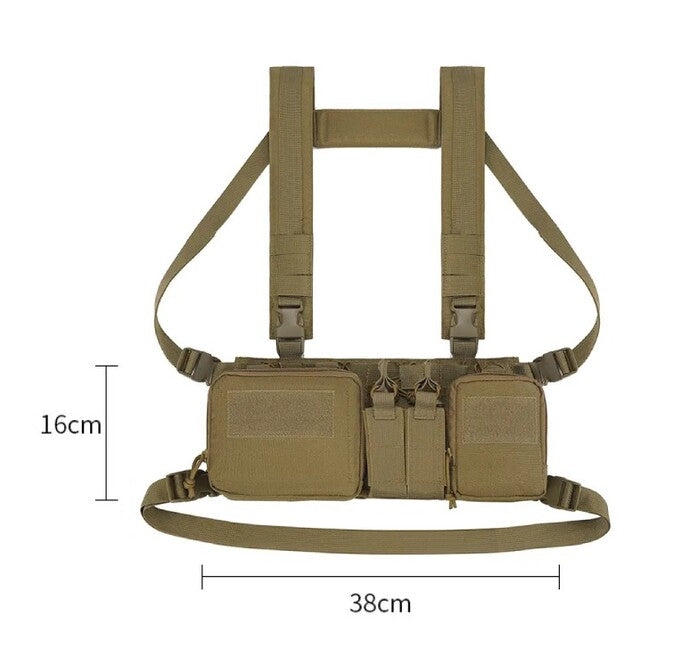 DRAGOWA Recon taktikai mellkasi hordozó Tactical, coyote