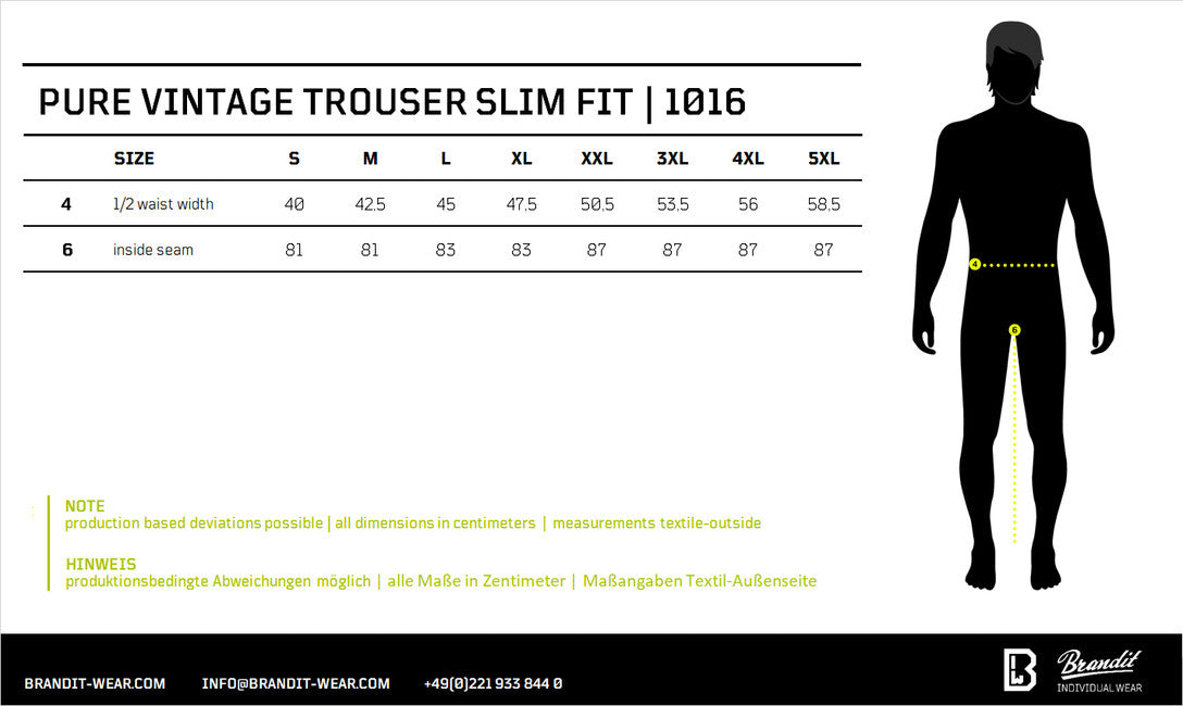 Brandit Pure Slim Fit nadrág, urban
