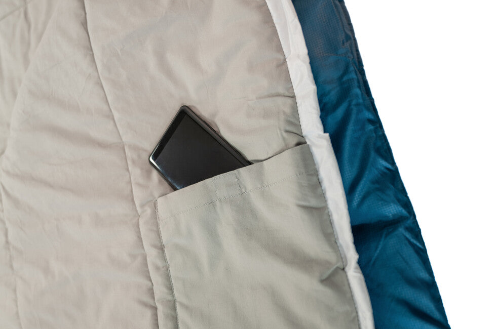 Grüezi-Bag Cotton Comfort Grueezi hálózsák, mély tengeri kék, jobbos
