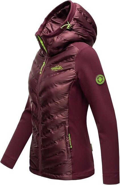 Navahoo NIMM MICH MIT női outdoor kabát, Aubergine
