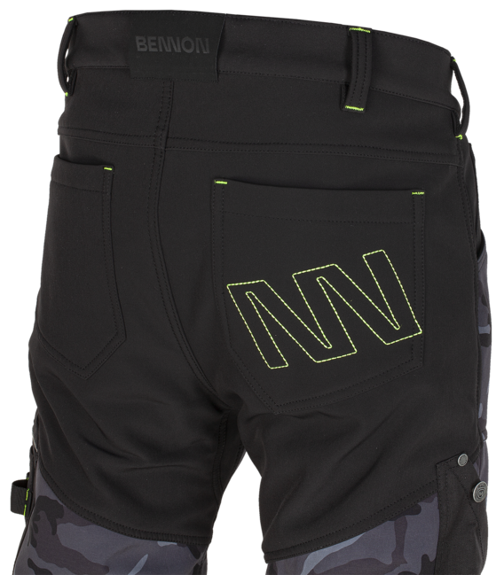 BENNON CAMOS softshell nadrág, fekete/szürke