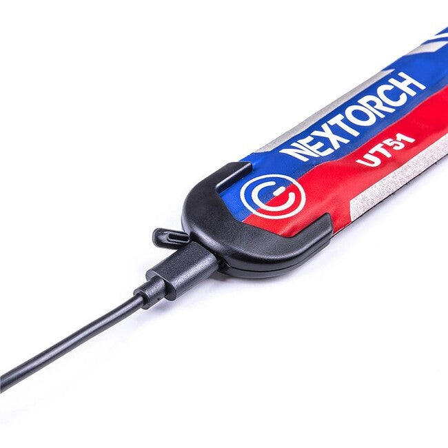 NexTorch® UT51 villogó biztonsági szalag, piros-kék