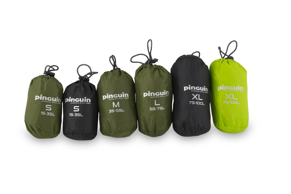 Pinguin Raincover hátizsákhuzat 75-100L, sárga-zöld