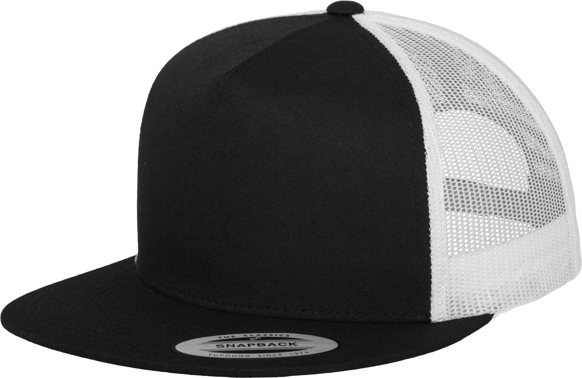 Brandit Classic Trucker 2-Tone egyenes sisakú sapka, fekete-fehér