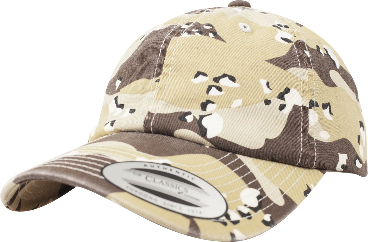 Brandit Low Profile Camo šiltovka s vypraným efektom, 6-color desert