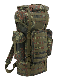 Brandit Kampfrucksack taktikai MOLLE hátizsák, flecktarn 65l