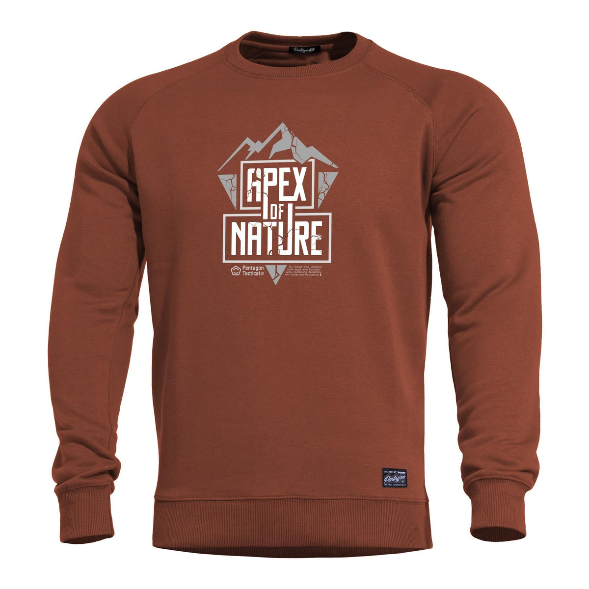 Pentagon Apex Of Nature férfi pulóver, maroon red