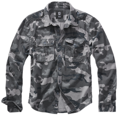Brandit Vintage férfi ing, Grey camo