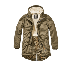 Brandit Marsh Lake teddy parka, olívazöld
