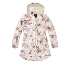 Brandit Marsh Lake női téli parka kapucnis kabát, Candy camo