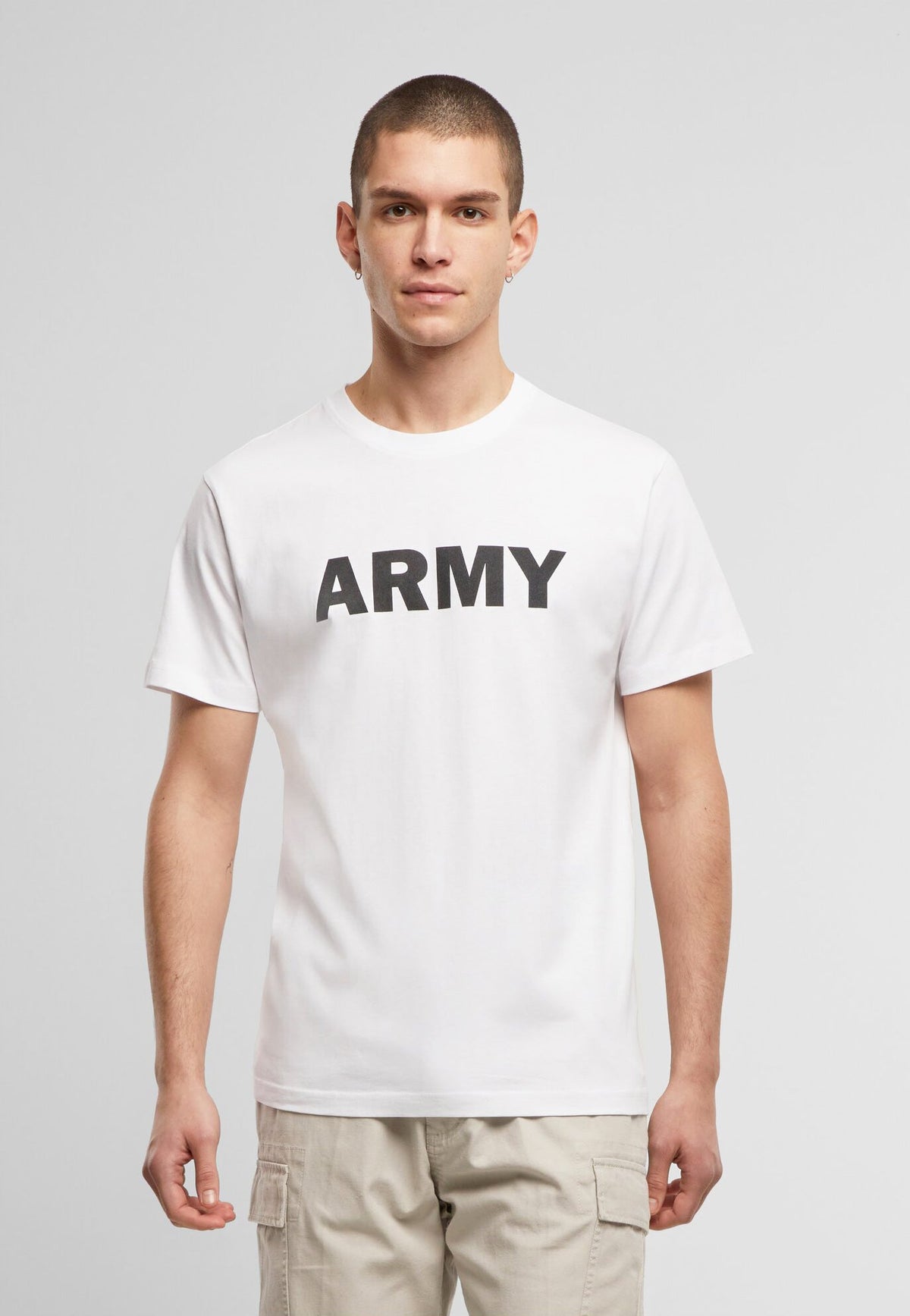 Brandit Army tričko, biela