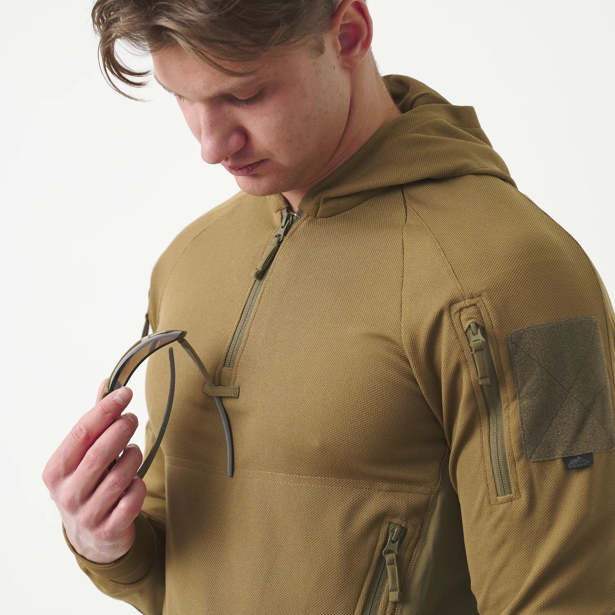 Helikon-Tex Range Hoodie kapucnis pulóver TopCool, Coyote/adaptive green
