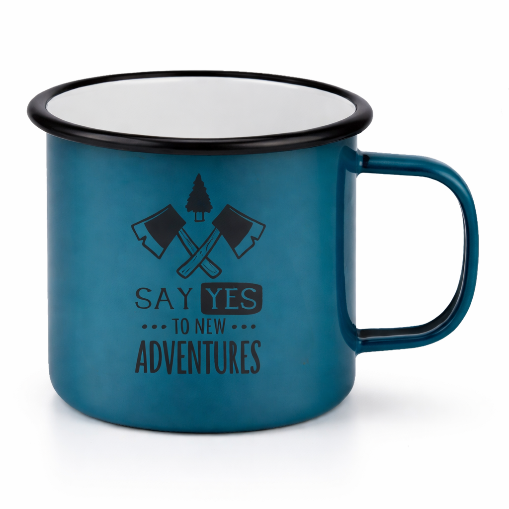 WARAGOD Say Yes To New Adventures outdoor bögre, kék, 355ml