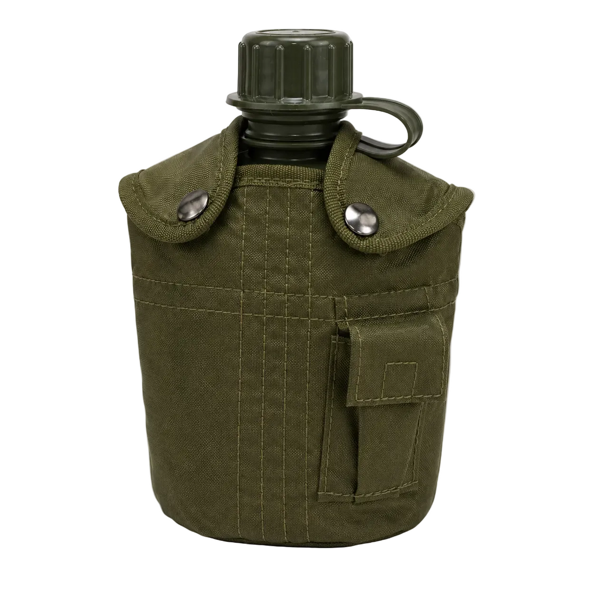 Dragowa Tactical kulacs ALU tállal 1L, zöld