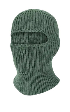 WARAGOD Mjuka kötött símaszk 2 az 1-ben, army green