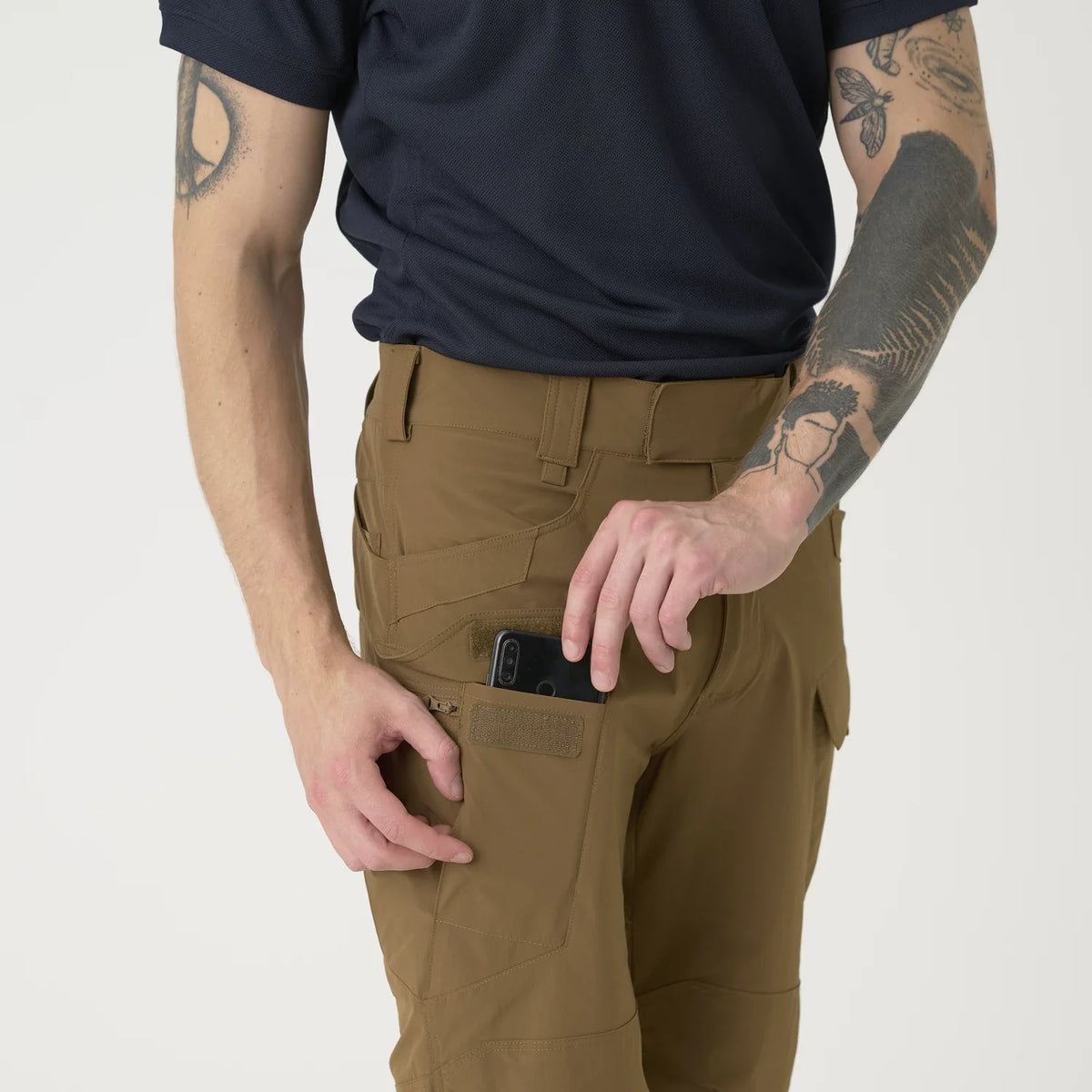 Helikon-Tex OTS 11" šortky VersaStretch taktické outdoorové Versa Stretch Lite, Khaki – detail 11