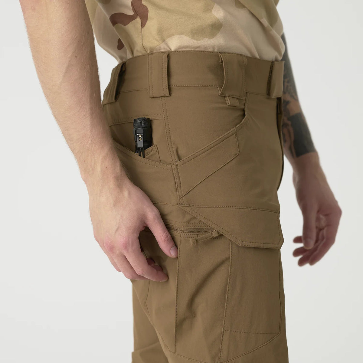Helikon-Tex OTP nohavice VersaStretch taktické Outdoorové Versa Stretch, PenCott WildWood™ – detail 11