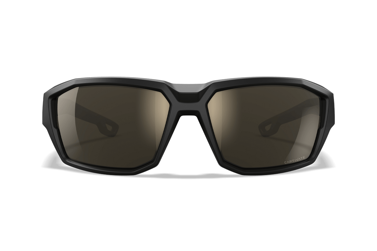 Wiley X Alpine balistikus napszemüveg CAPTIVATE Polarized Tungsten Mirror, Matte Black-Tan