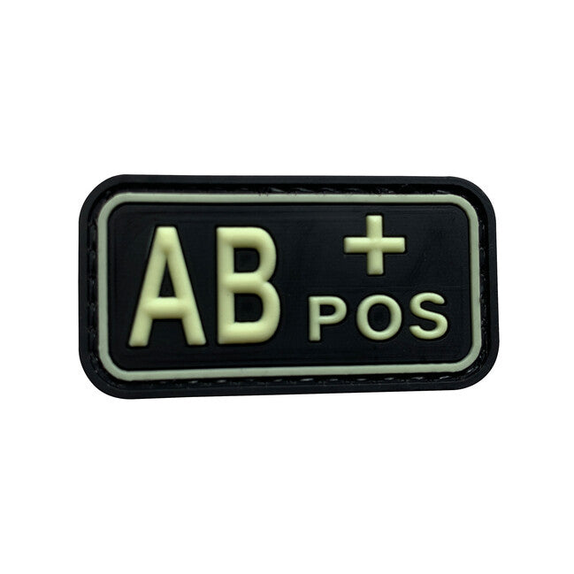 WARAGOD AB POS felvarró PVC Patch Glow in the Dark