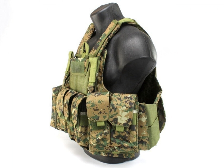 DRAGOWA Heavy Duty taktikai mellény, Digital Woodland